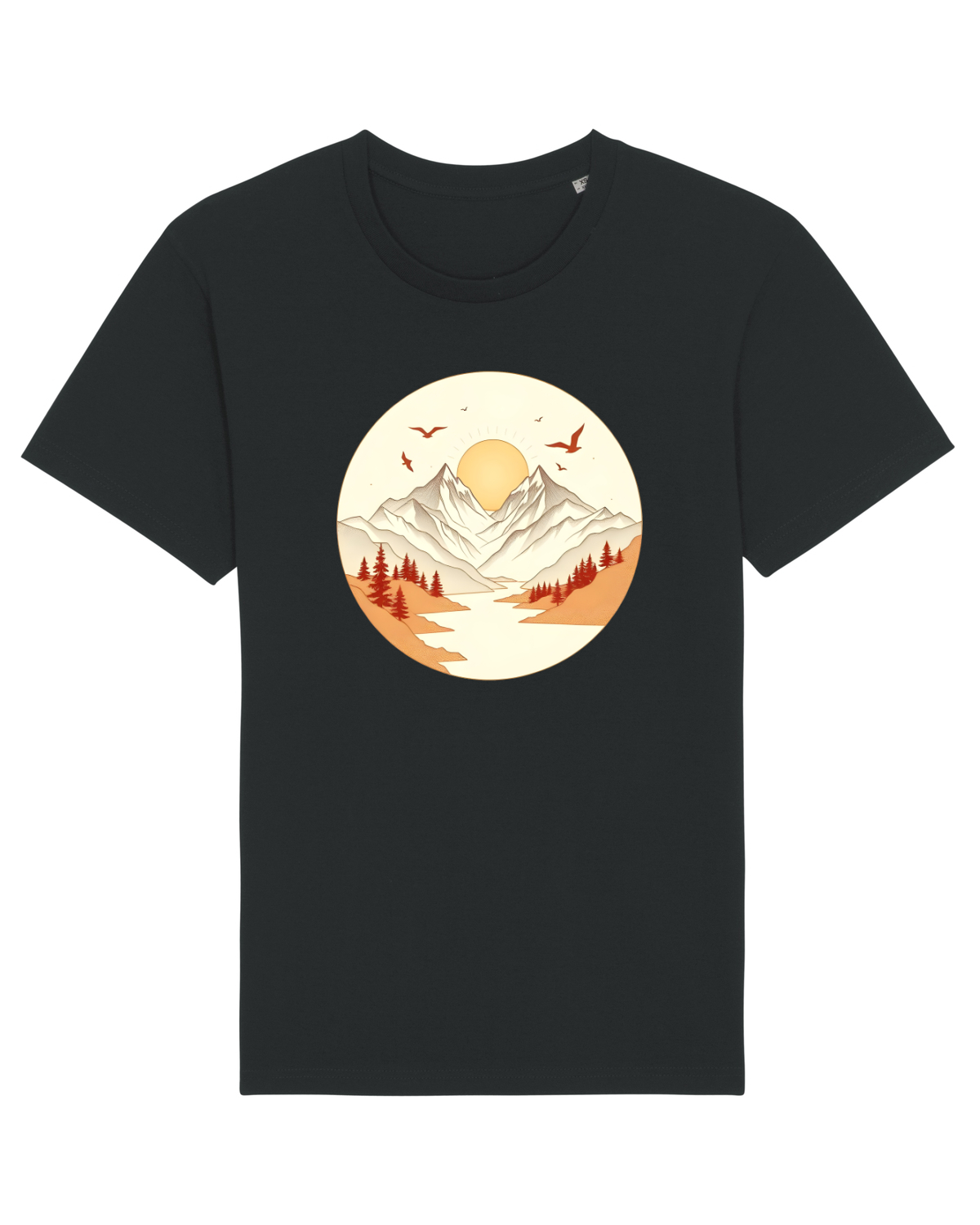 Tricou mânecă scurtă Unisex Rocker Black