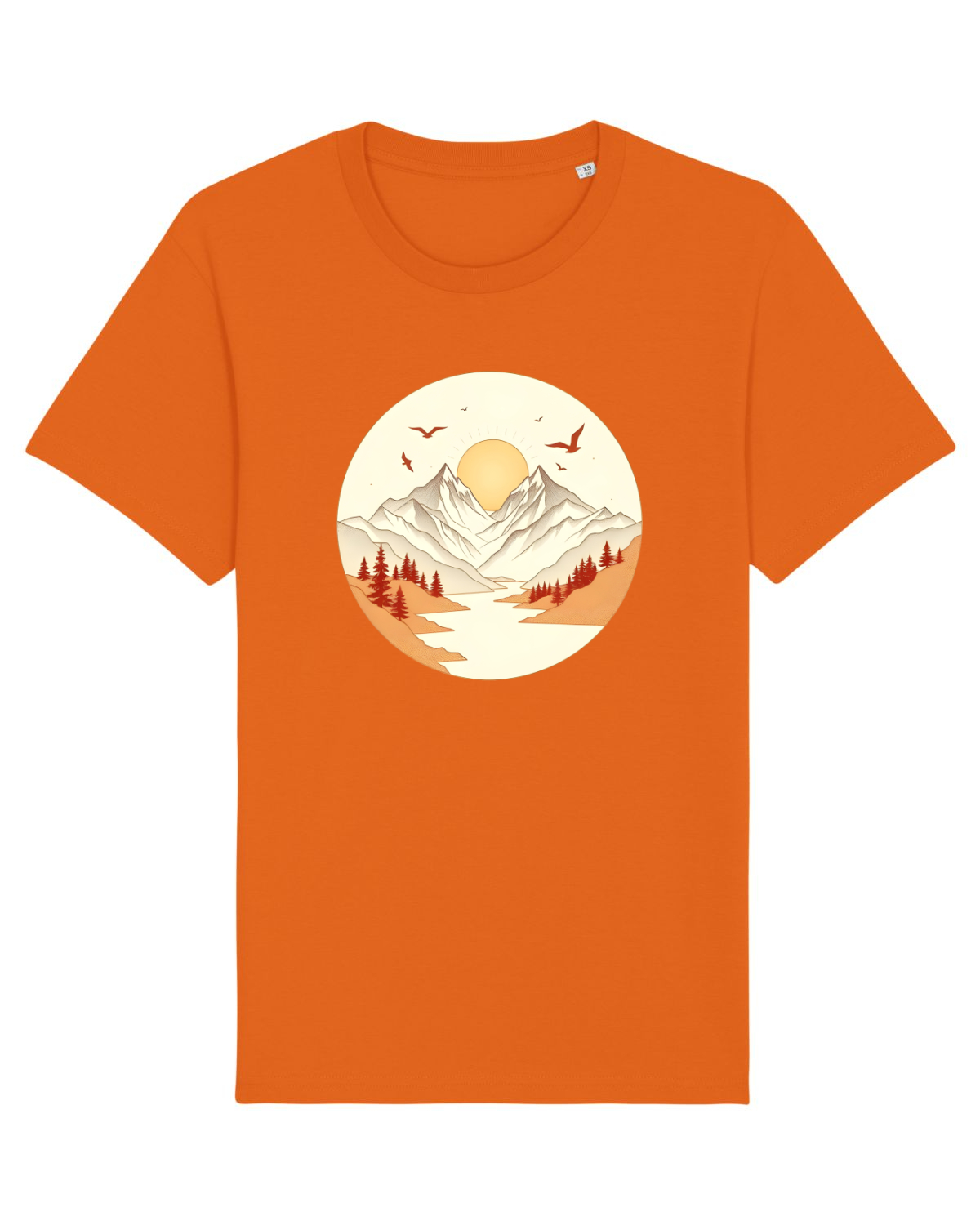 Tricou mânecă scurtă Unisex Rocker Bright Orange