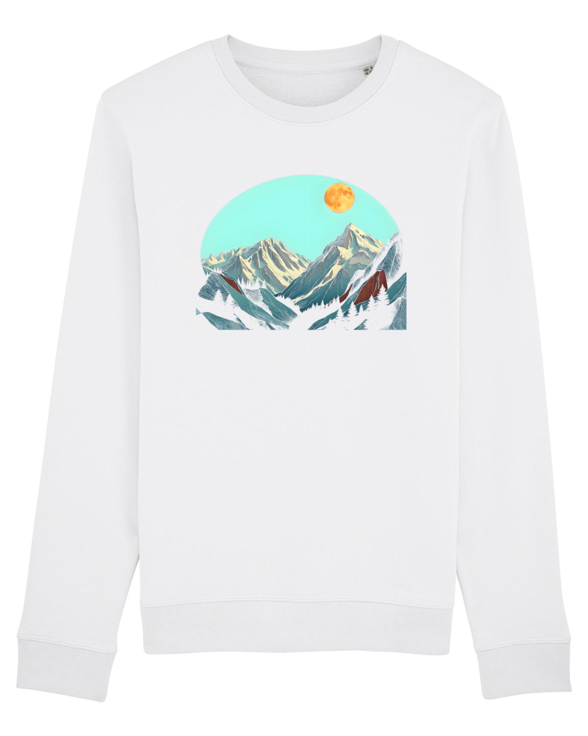 Bluză mânecă lungă Unisex Rise White