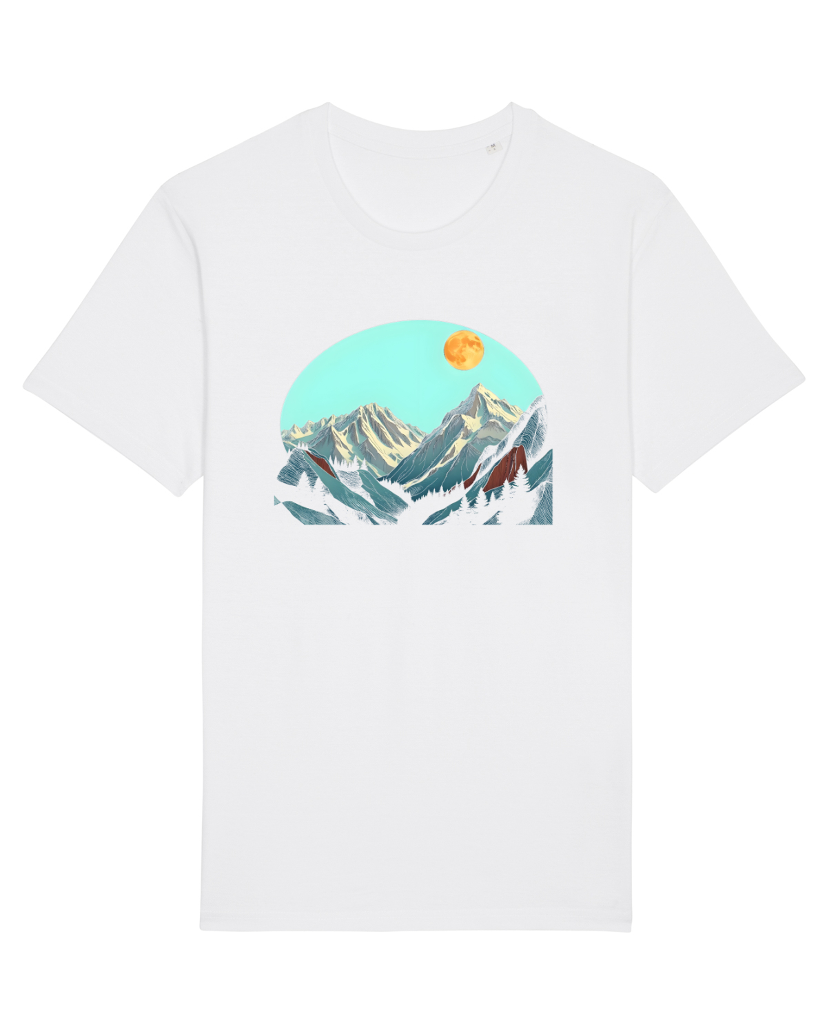 Tricou mânecă scurtă Unisex Rocker White