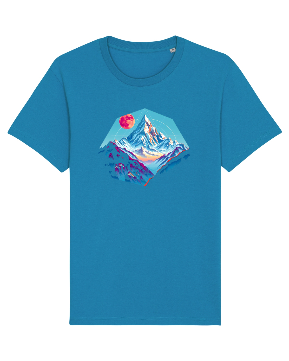 Tricou mânecă scurtă Unisex Rocker Azur