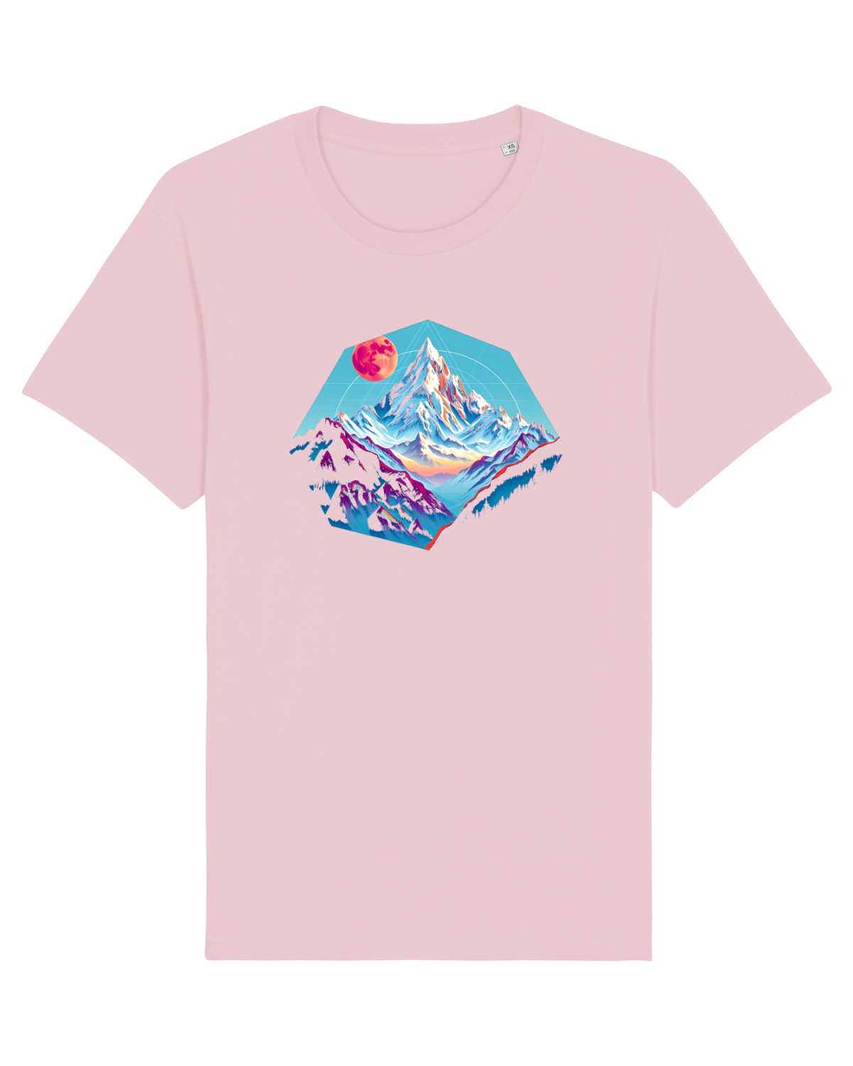 Tricou mânecă scurtă Unisex Rocker Cotton Pink