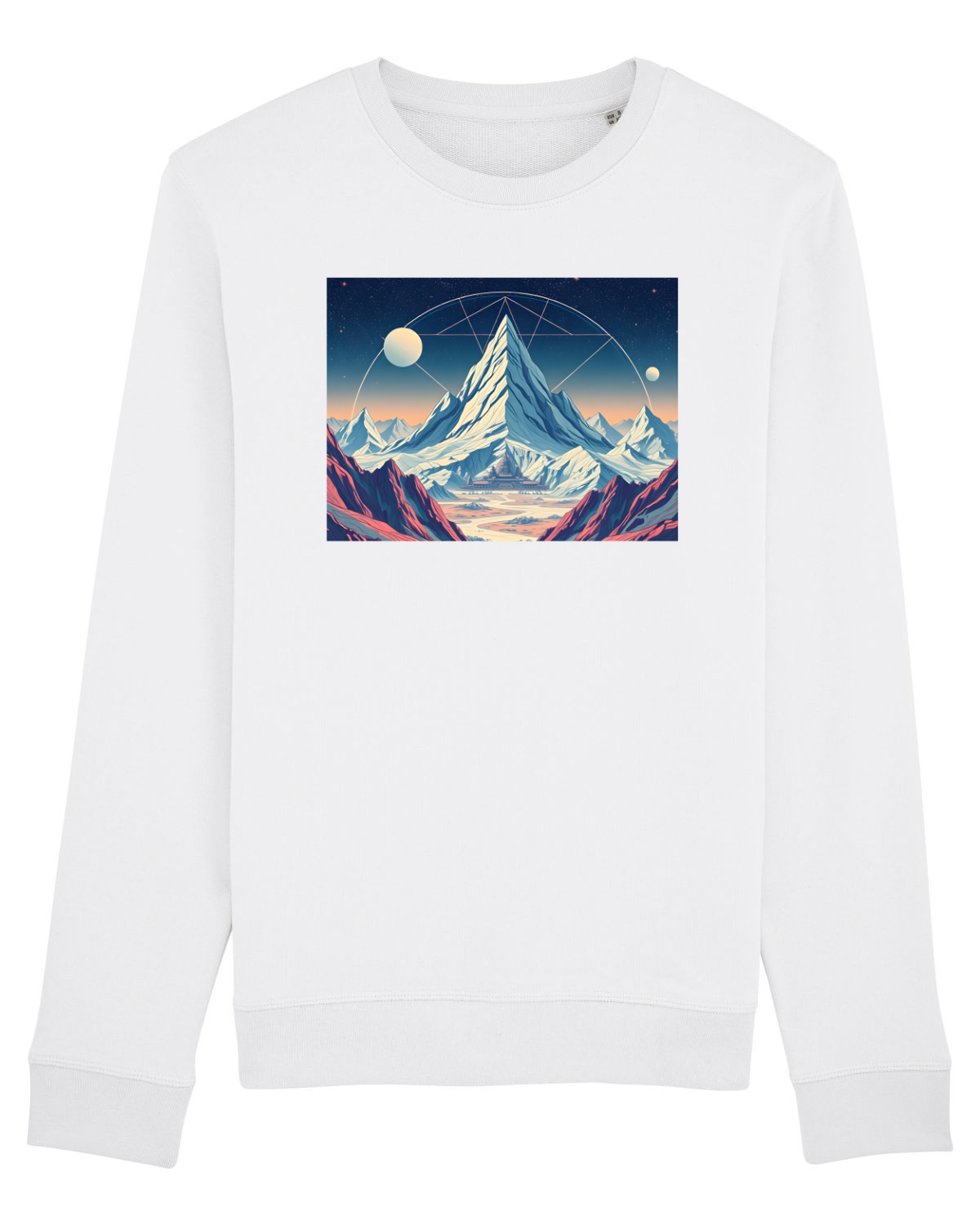Bluză mânecă lungă Unisex Rise White
