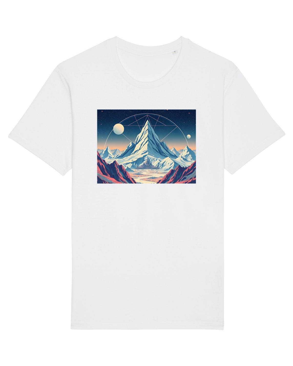 Tricou mânecă scurtă Unisex Rocker White