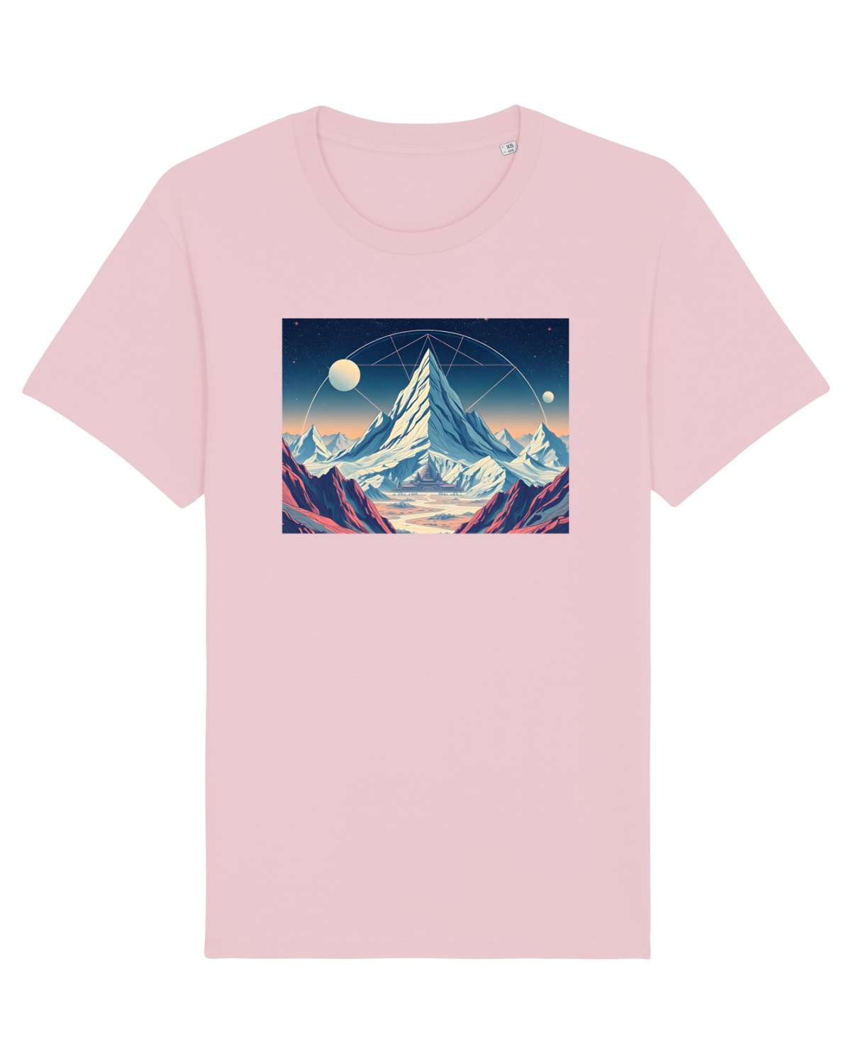 Tricou mânecă scurtă Unisex Rocker Cotton Pink