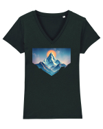 MUNTE - SF  Tricou mânecă scurtă guler V Damă Evoker
