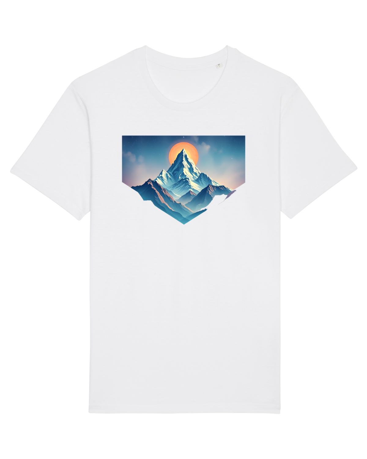 Tricou mânecă scurtă Unisex Rocker White