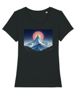 MUNTE - SF  2 Tricou mânecă scurtă guler larg fitted Damă Expresser