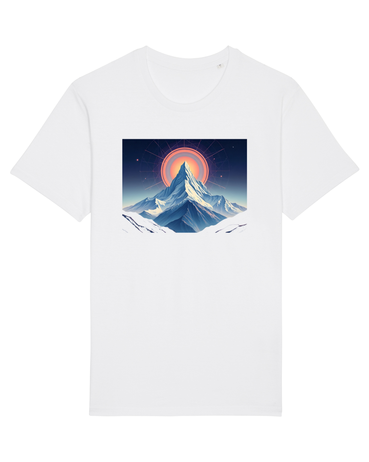 Tricou mânecă scurtă Unisex Rocker White