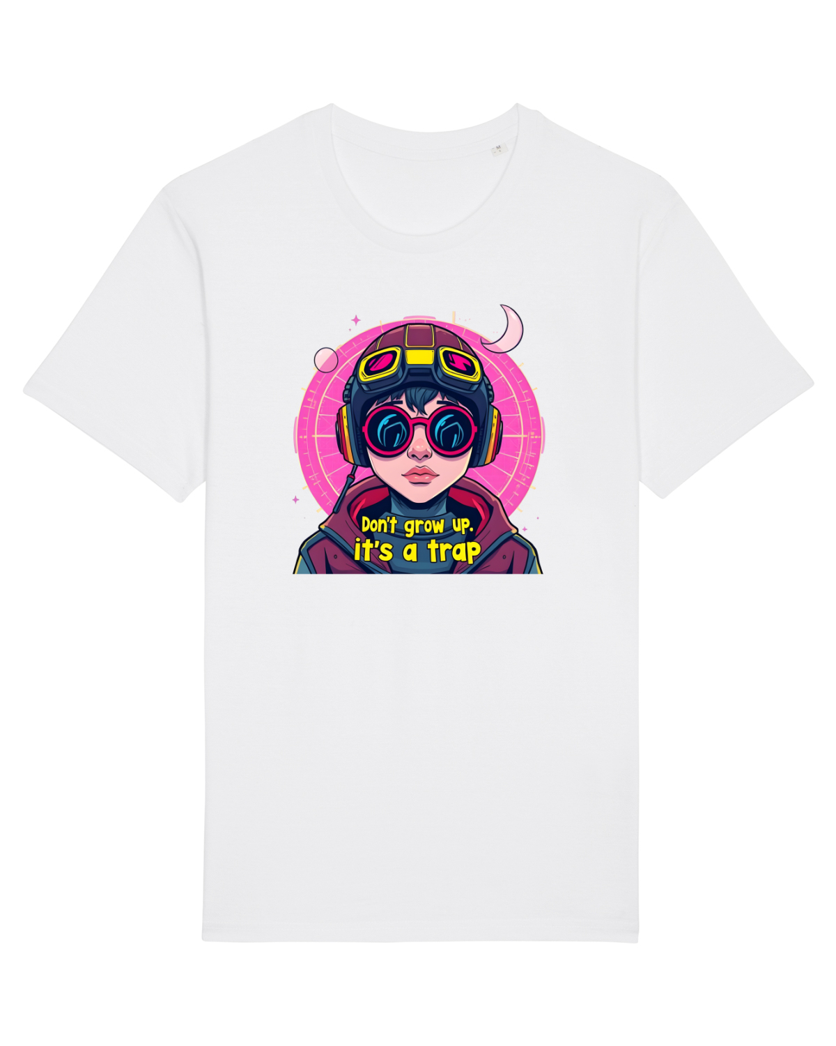 Tricou mânecă scurtă Unisex Rocker White