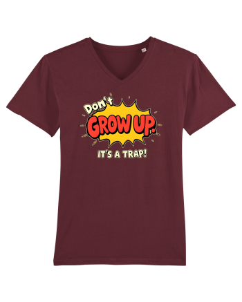 DON`T GROW UP, IT`S A TRAP  - text comics Burgundy