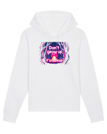 DON`T GROW UP, IT`S A TRAP  - magic fire White