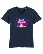 DON`T GROW UP, IT`S A TRAP  - magic fire Tricou mânecă scurtă guler V Bărbat Presenter