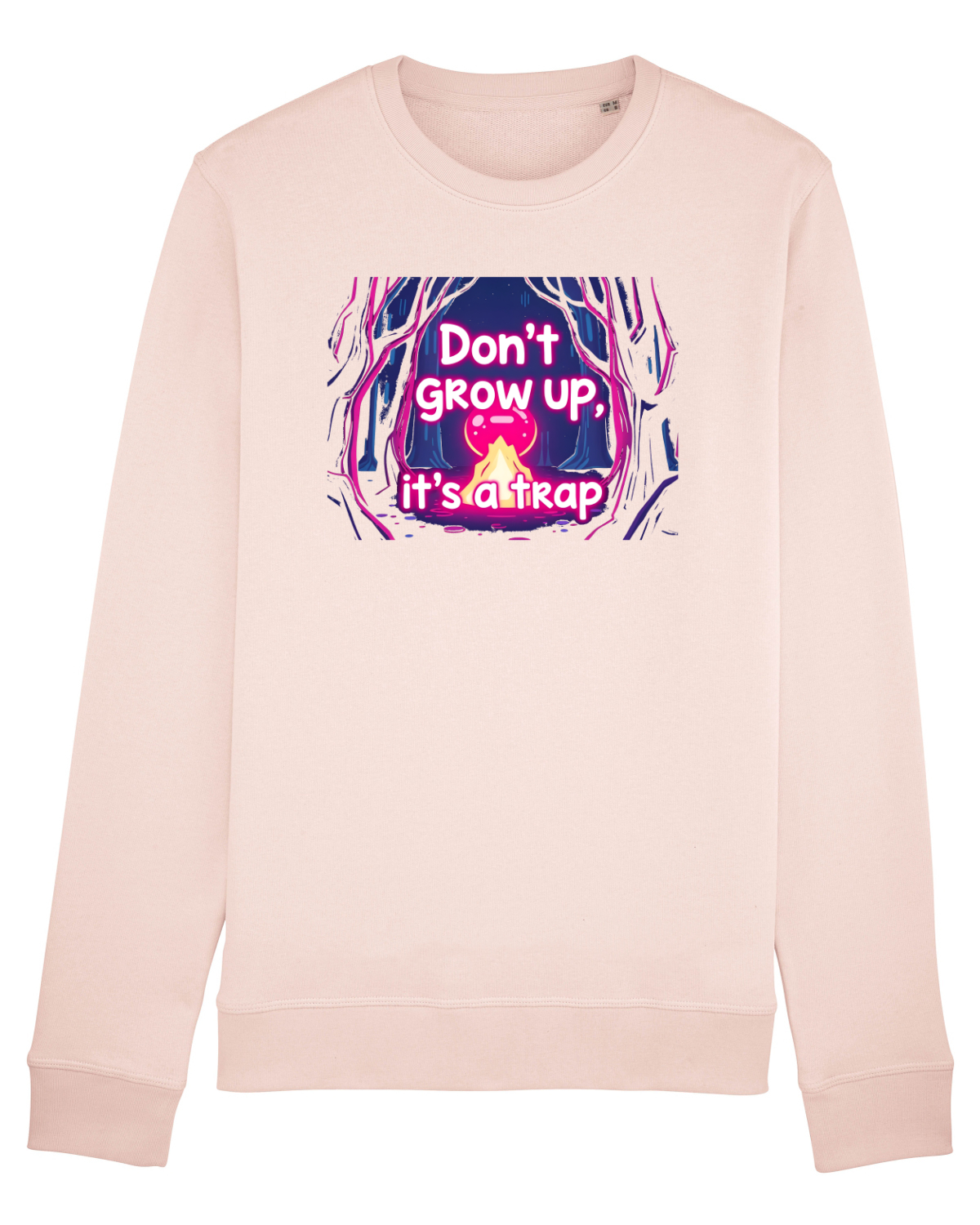 Bluză mânecă lungă Unisex Rise Candy Pink