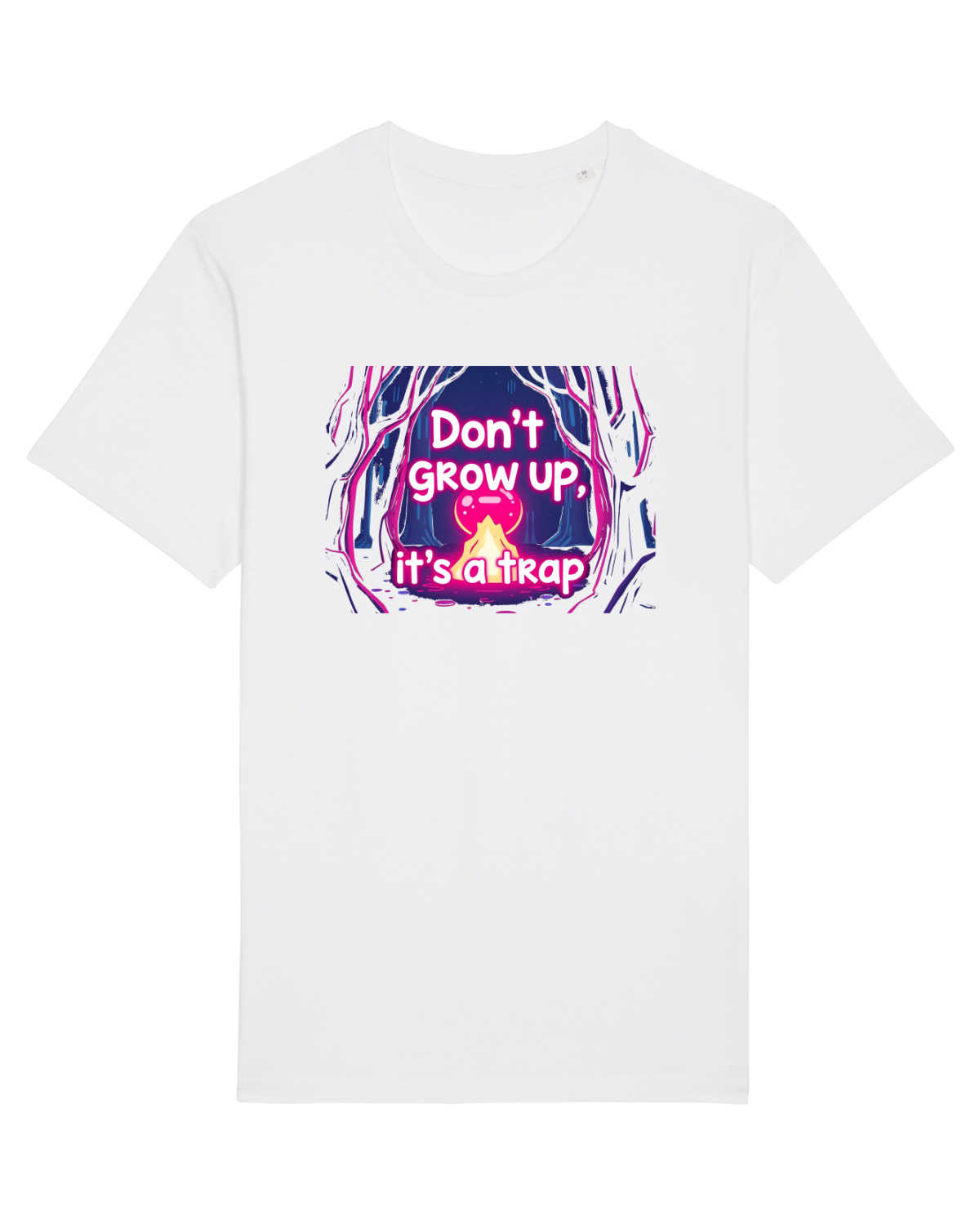 Tricou mânecă scurtă Unisex Rocker White