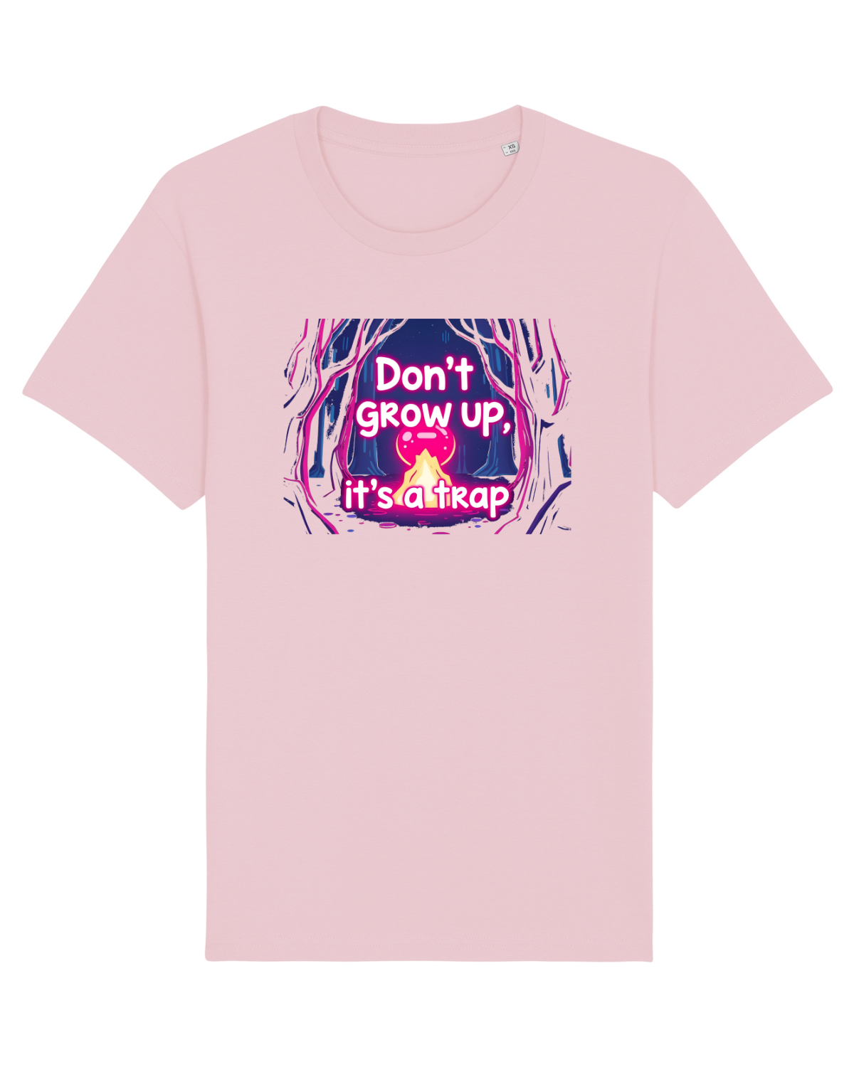 Tricou mânecă scurtă Unisex Rocker Cotton Pink
