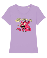 DON`T GROW UP, IT`S A TRAP  - doodle Tricou mânecă scurtă guler larg fitted Damă Expresser