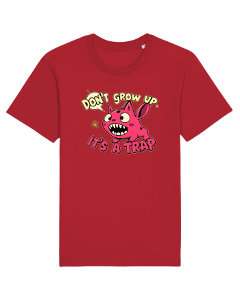 DON`T GROW UP, IT`S A TRAP  - doodle Red