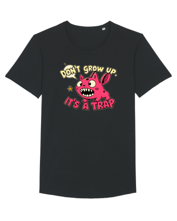 DON`T GROW UP, IT`S A TRAP  - doodle Black