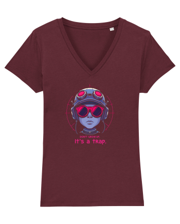 DON`T GROW UP, IT`S A TRAP 3 Burgundy