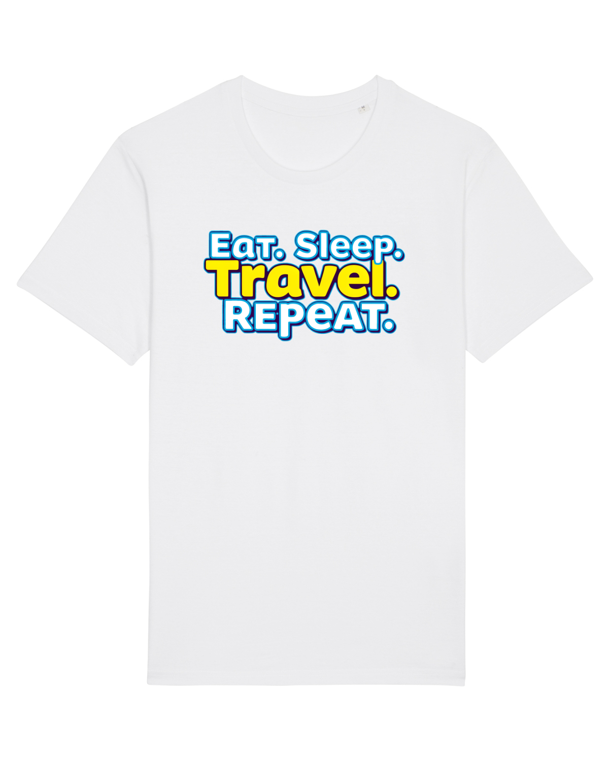 Tricou mânecă scurtă Unisex Rocker White