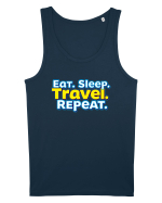 EAT SLEEP TRAVEL REPEAT - Mananca. Dormi. CALATORESTE. Repeta Maiou Bărbat Runs