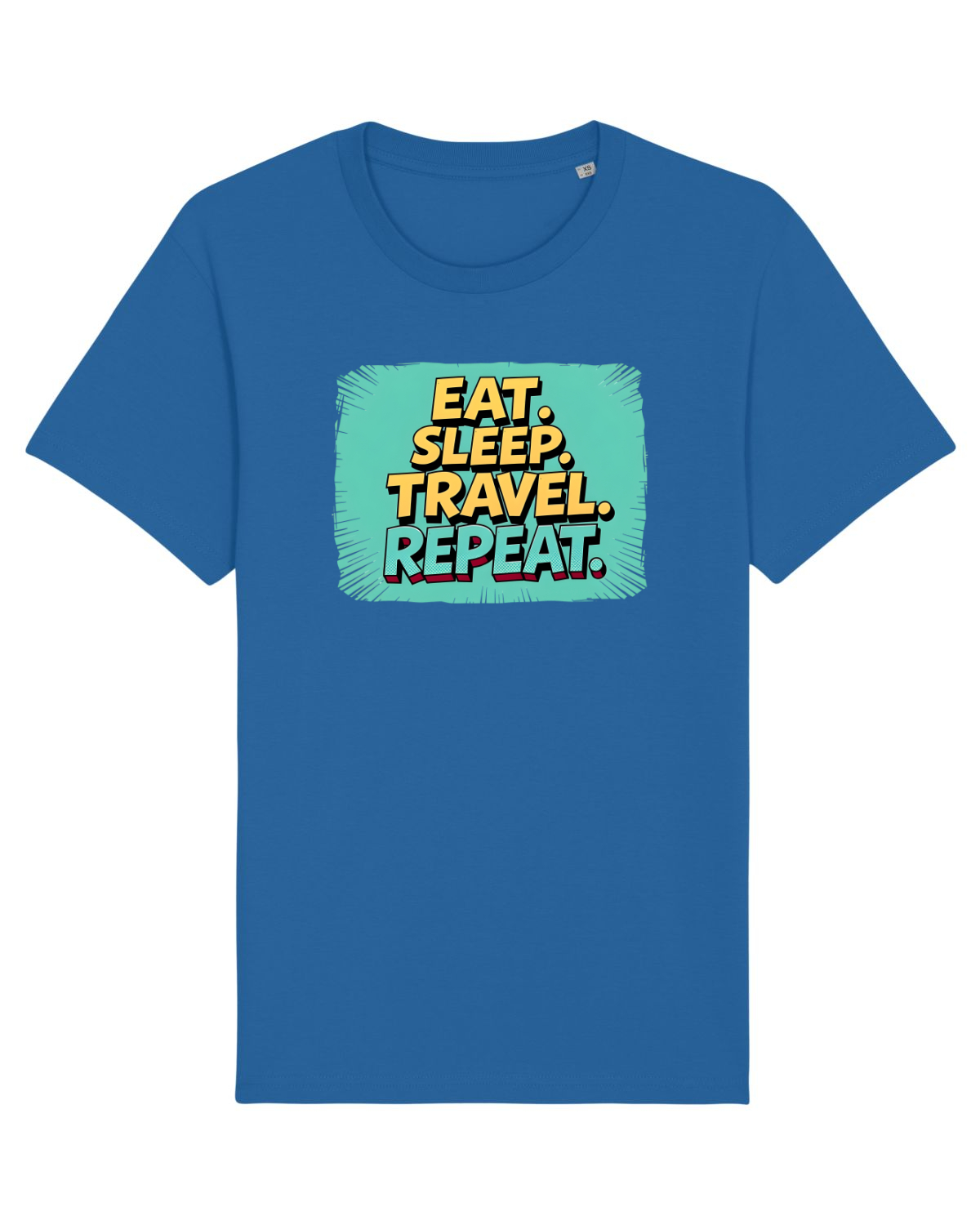 Tricou mânecă scurtă Unisex Rocker Royal Blue
