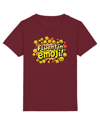 FLUENT IN EMOJI Burgundy