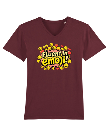 FLUENT IN EMOJI Burgundy