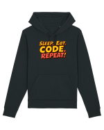 EAT SLEEP CODE REPEAT Hanorac Unisex Drummer