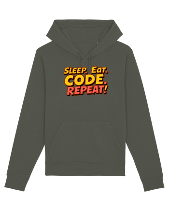 EAT SLEEP CODE REPEAT Khaki