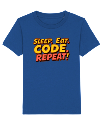 EAT SLEEP CODE REPEAT Majorelle Blue