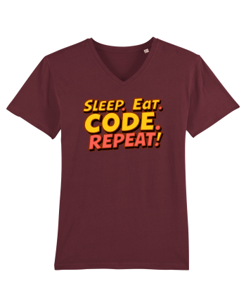EAT SLEEP CODE REPEAT Burgundy