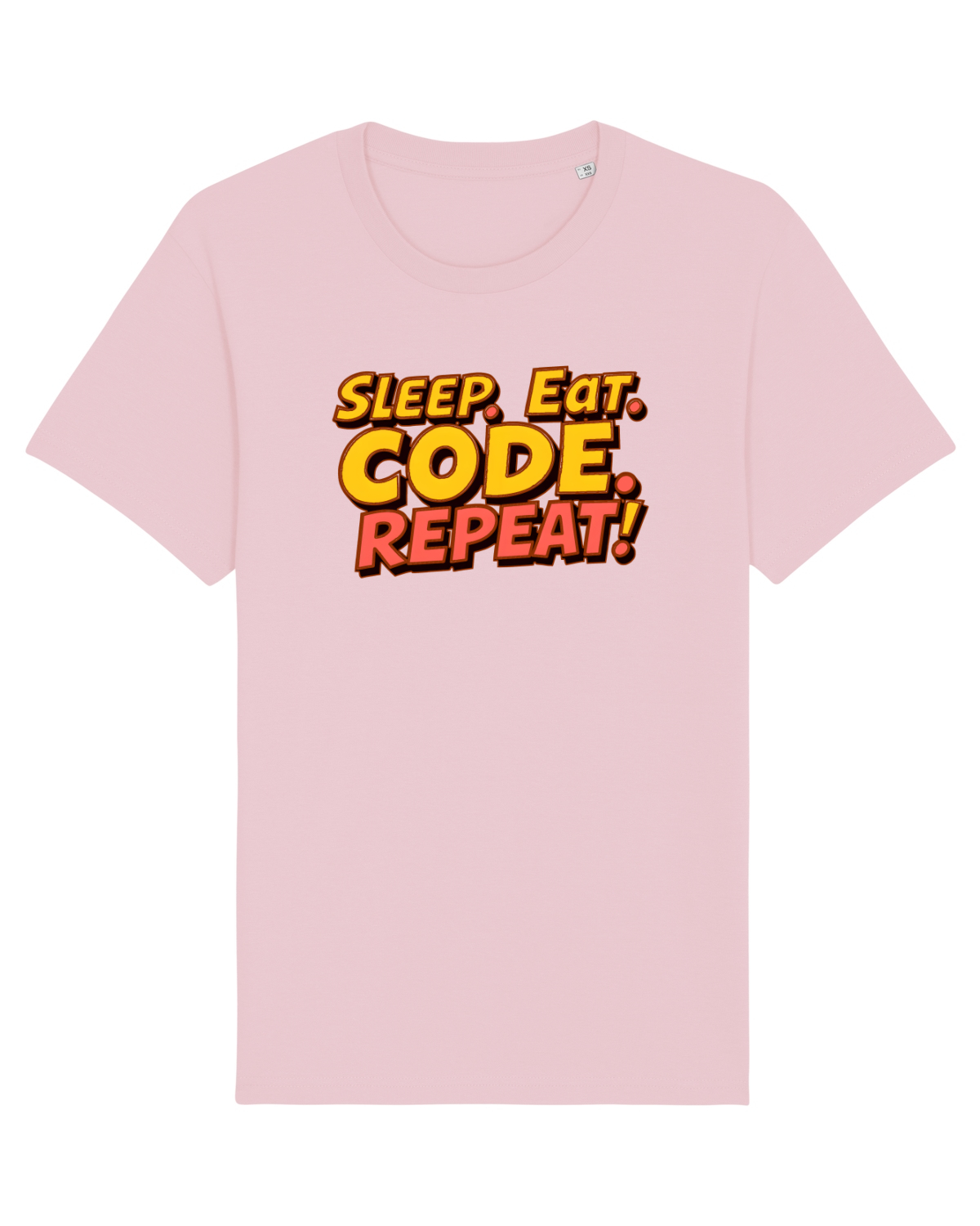 Tricou mânecă scurtă Unisex Rocker Cotton Pink