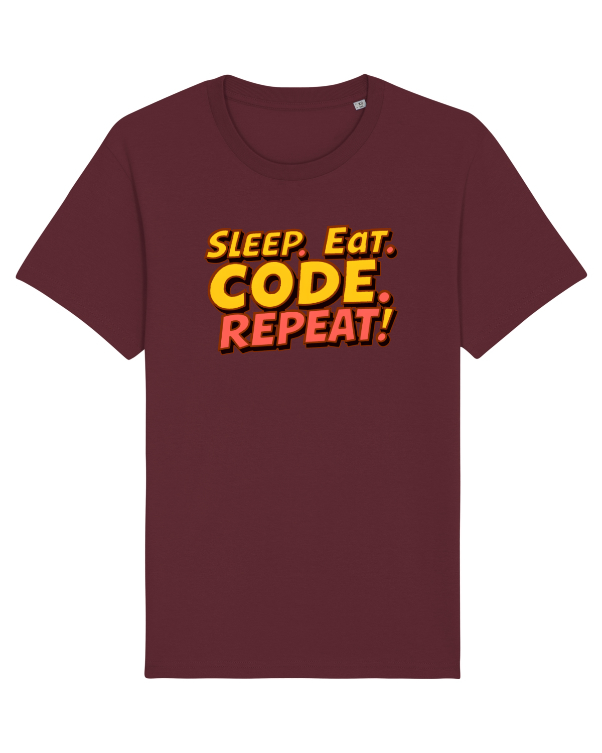 Tricou mânecă scurtă Unisex Rocker Burgundy