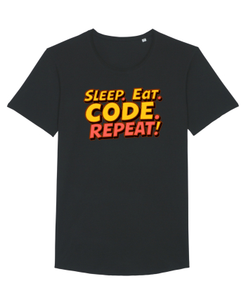 EAT SLEEP CODE REPEAT Black