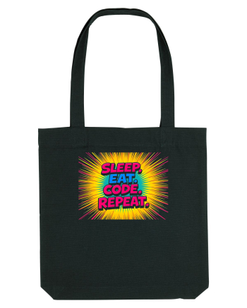 EAT SLEEP CODE REPEAT 2 Black