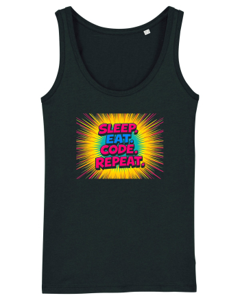 EAT SLEEP CODE REPEAT 2 Black