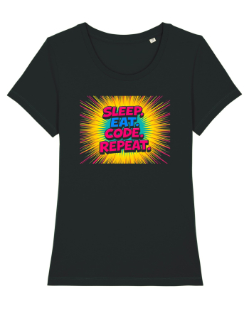 EAT SLEEP CODE REPEAT 2 Black