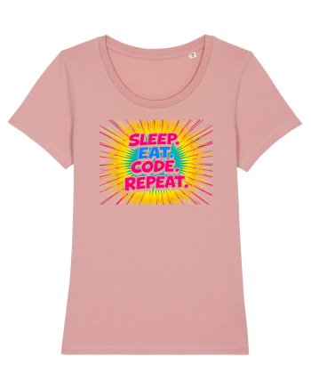 EAT SLEEP CODE REPEAT 2 Canyon Pink