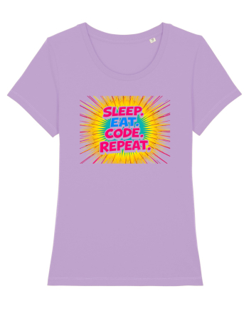 EAT SLEEP CODE REPEAT 2 Lavender Dawn