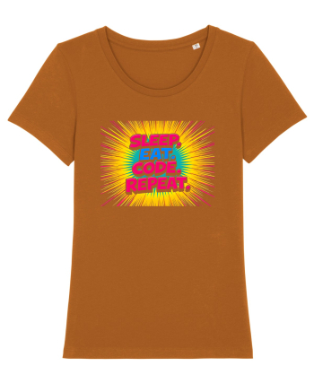 EAT SLEEP CODE REPEAT 2 Roasted Orange