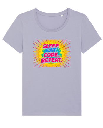 EAT SLEEP CODE REPEAT 2 Lavender