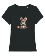 SOARECE DE BIBLIOTECA Tricou mânecă scurtă guler larg fitted Damă Expresser