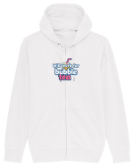 WILL WORK FOR BUBBLE TEA Hanorac cu fermoar Unisex Connector