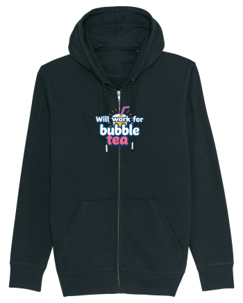 WILL WORK FOR BUBBLE TEA Black