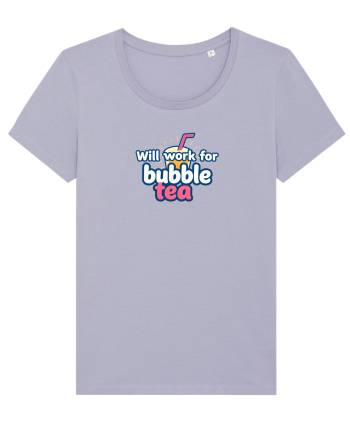 WILL WORK FOR BUBBLE TEA Lavender