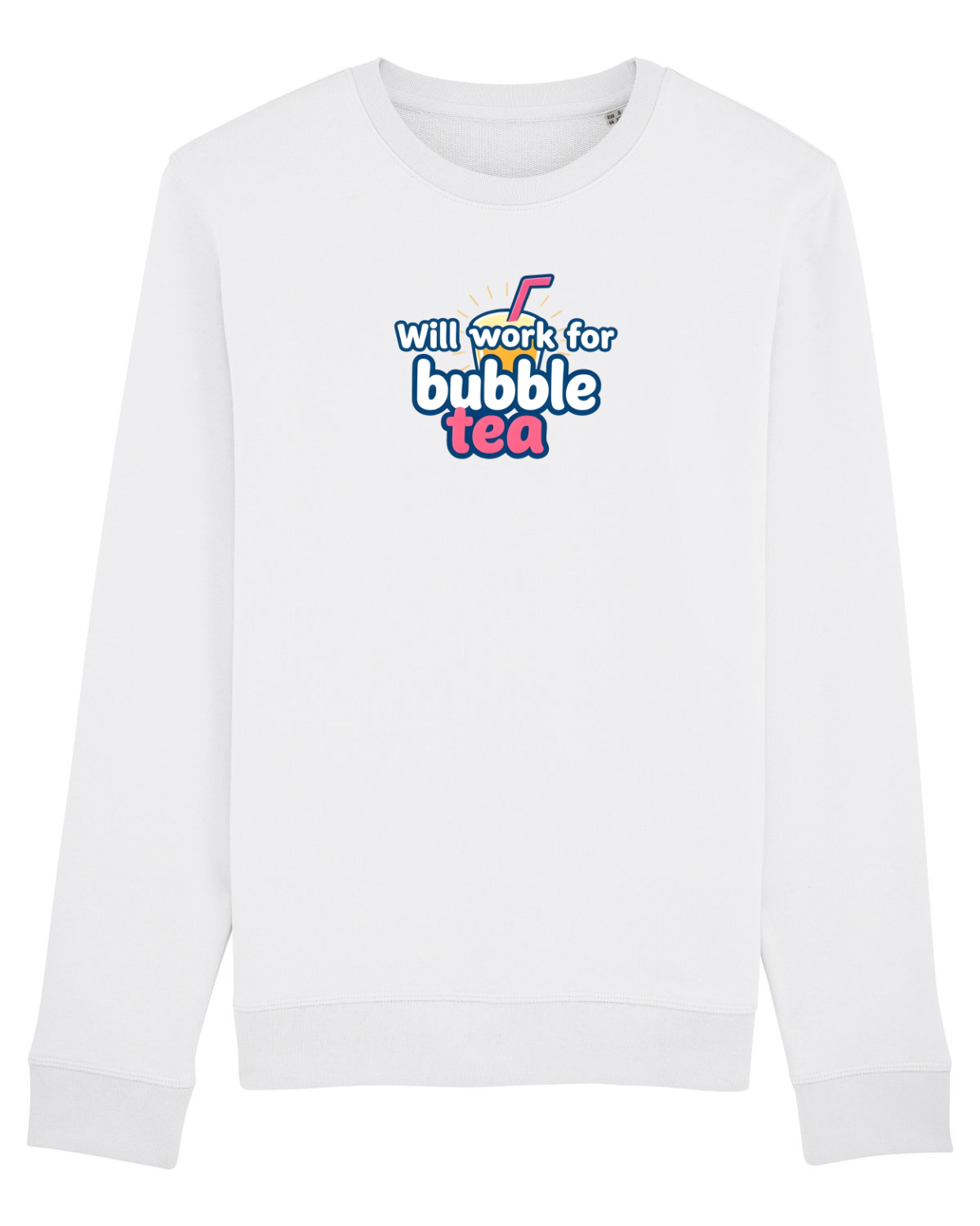 Bluză mânecă lungă Unisex Rise White