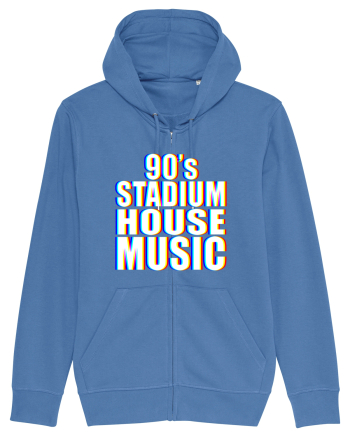 90's Stadium House Music Bright Blue