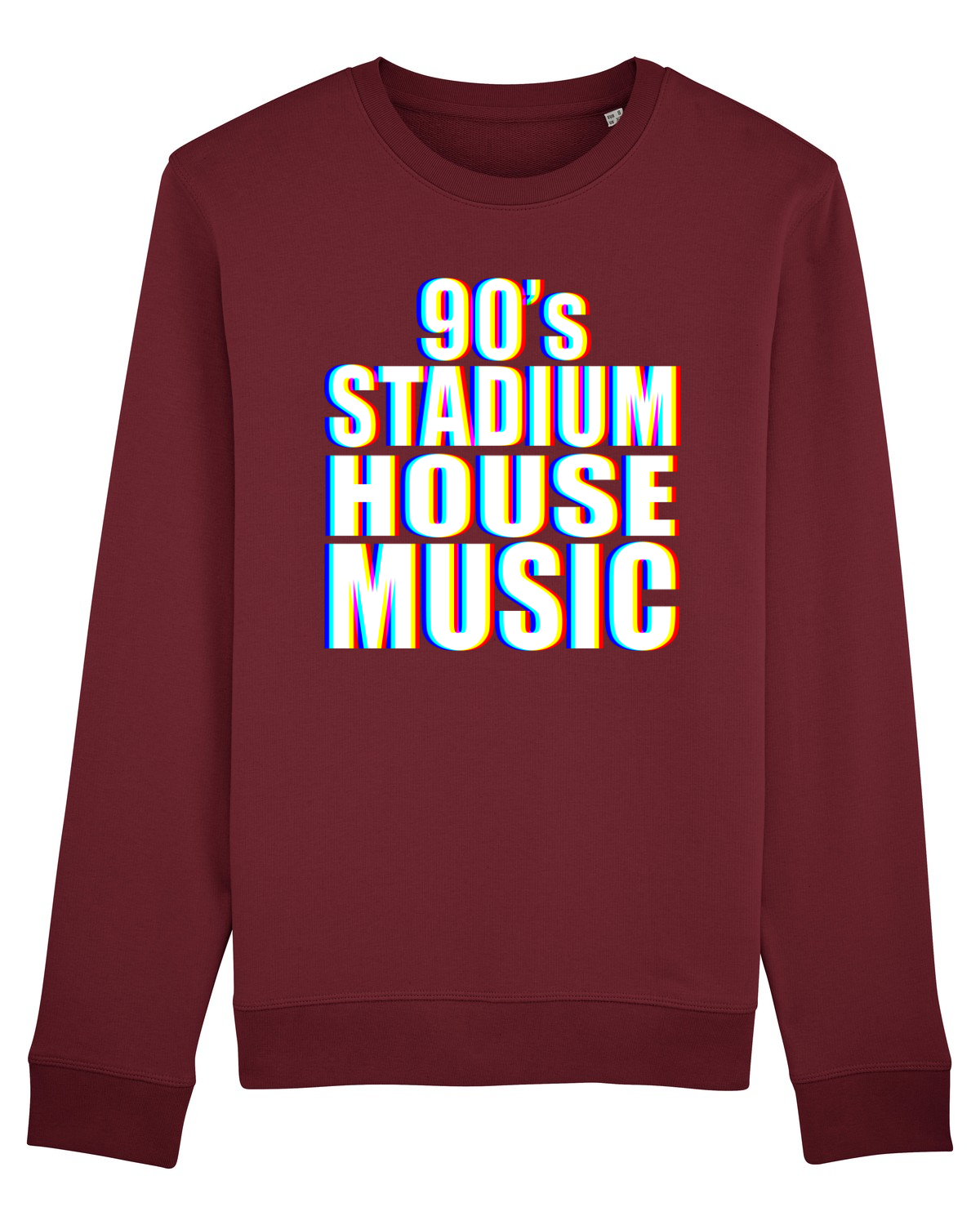Bluză mânecă lungă Unisex Rise Burgundy